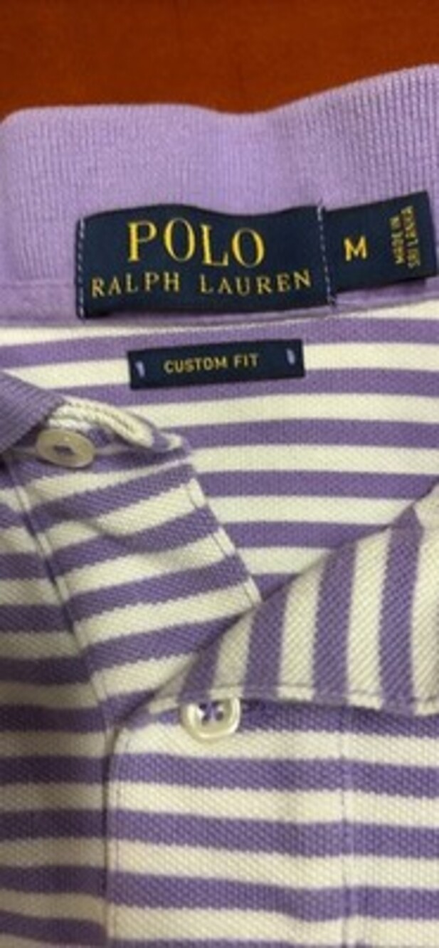 Ralph Lauren Polo Shirt Men, Custom Fit, Long Sleeve, Brown, Size XL - Picture 5 of 7